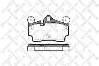 Комплект тормозных колодок, дисковый тормоз STELLOX купить